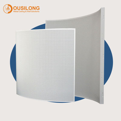 Irregular Perforated Decorating Metal Aluminum Ceiling Elegant Exterior Curved False Ceiling Plank Panel