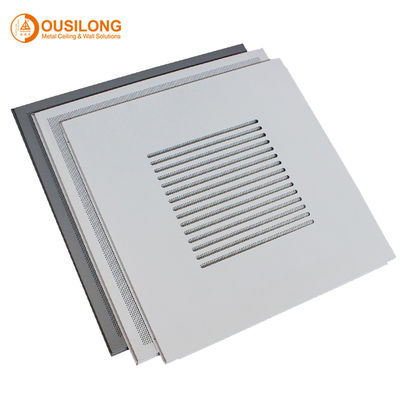 Decorative Multi Layer Curved White Wall Ceiling Panels Commercial Building Perforated Lay In / On Ceiling