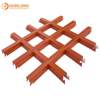 Rustproof Aluminum Suspended Open Grid Ceiling / Aluminium Grille Ceiling Panel for Shopping Mall