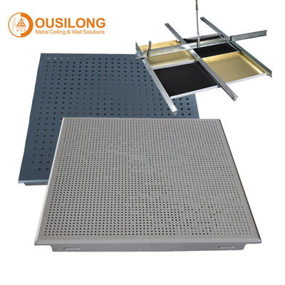 Decorative White Metal Wall Ceiling Panels Suspended Aluminum / Aluminium Perforated Ceiling