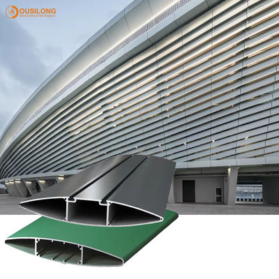 PVDF Coated Exterior Wall Aluminum / Aluminium Sun Shade Panel System For Commercial Building