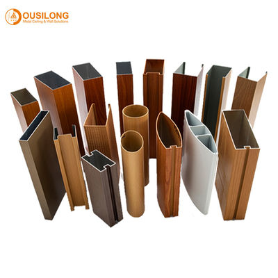 Construction Suspended Metal Linear Baffle Strip Decorative Extruded Aluminium / Aluminum Profile Wall Ceiling Panel
