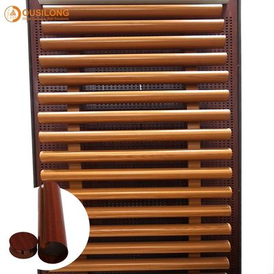 Building Wall Ceiling Decorative Extrusion Materials Ral 9016 White Aluminum Profile Tubular Linear Metal Ceiling