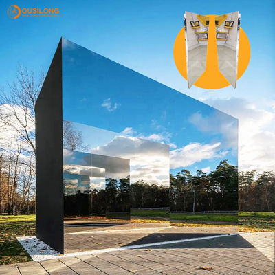 Novel Design Decorative Wall Panels Mirror Aluminum Cladding Panels For Commercial Buildings