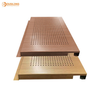 Perforated suspended Commercial metal Ceiling Tiles Hook on / E shaped ceiling tiles 2x4