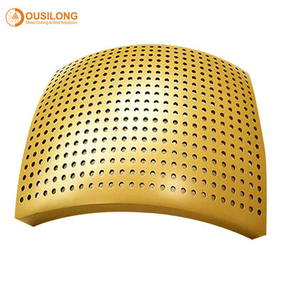 Acoustic Suspended Arc Aluminium 300x300 Panel False Cloud Shape Curved Wall Ceiling Board