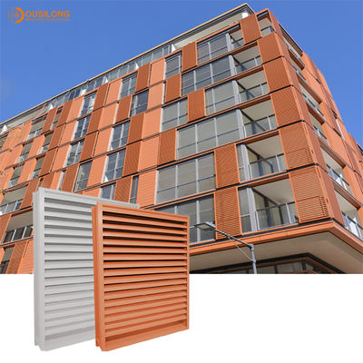 Industrial Rhombus Louver Aluminum alloy Sun Shade System anti-corrosion