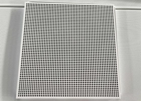 Akzo Nobel Powder Coated Aluminium Suspended Ceiling Tiles Matt White Finished Ceiling Panel