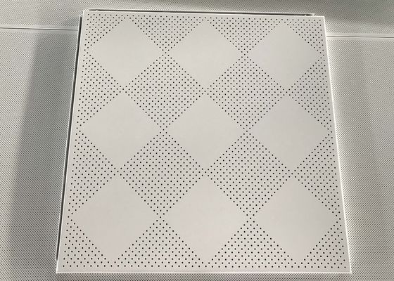 Architectural Extrusions Lay In Ceiling Tiles 595 X 595mm Pure White Coated