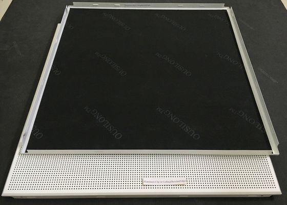 0.6mm Thick Powder Coated Clip In Ceiling Electrostatic Powder Coating Satin Smooth