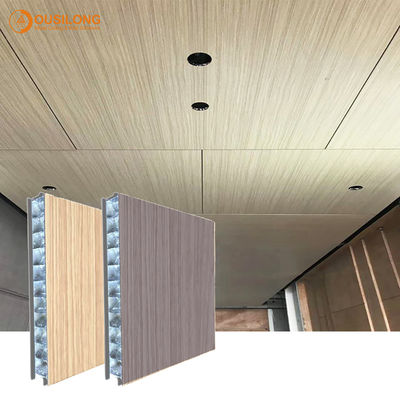 10mm 15mm 20mm Fireproof Wood Grain Aluminum Honeycomb Core Sandwich Panels For Curtain Wall