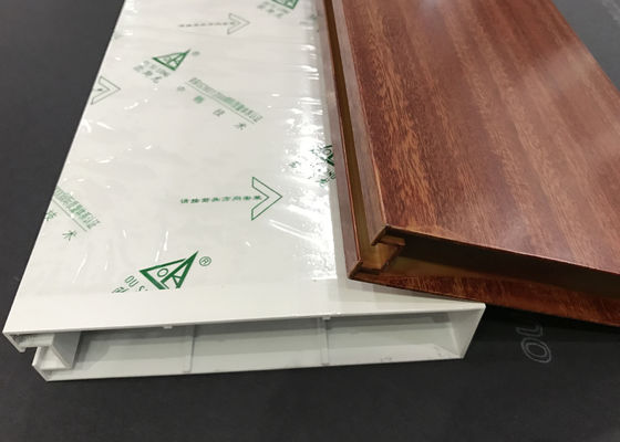 Extruded Profile Suspended Metal Ceiling Commercial Aluminium Baffle Ceiling Linear Metal Strip Panel