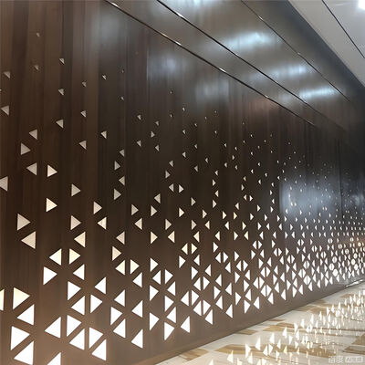 Hemmed Edge Perforated Metal Panel Ceiling Featuring Durable Polyester Powder and Heat Transfer Coating for Commercial Interiors