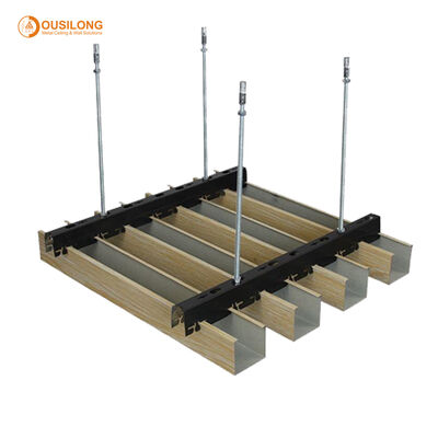 Suspended Ceiling System Aluminium Baffle Ceiling Powder Coating Surface Free Sample Provided for Easy Project Evaluation