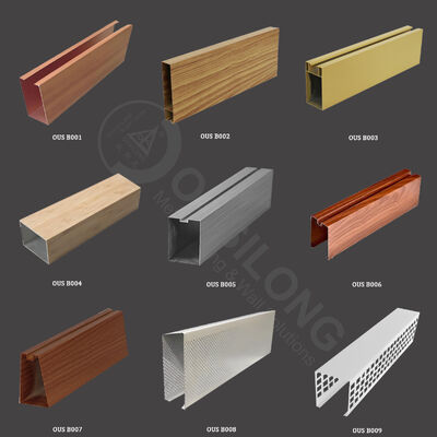 Length Up To 6000mm Aluminium Linear Ceiling Baffles Easy To Maintain Durable Acoustic Panels for Commercial and Industrial Spaces