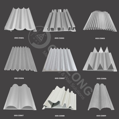 Acid Resistance Corrugated Aluminum Cladding Panel 6063 Alloy Durable Lightweight Exterior Wall Covering Material for Commercial Buildings