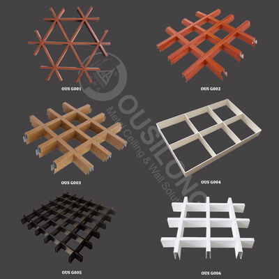 Can Be Customized Aluminum Open Cell Grid Ceiling Made from Aluminum Material Ensuring Corrosion Resistance and Long Term Performance