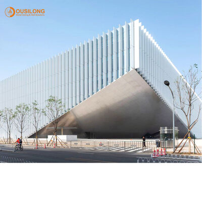 Black aluminum louvers wall mounted or ceiling mounted designed for ventilation sun shading and weather resistance in building facades