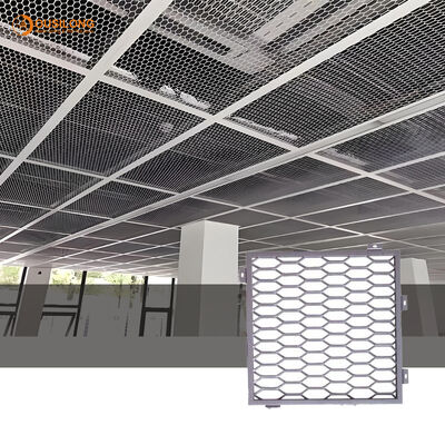 Customized Perforation Suspended Metal Mesh Ceiling Featuring Easy To Clean And Maintain Exterior Wall Panel Suitable For Office And Retail Spaces
