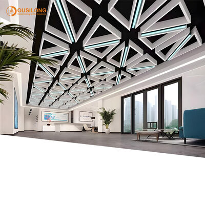 No Static Artistic Ceiling Tiles Class B Fire Resistance Suitable for Educational Institutions and Government Buildings