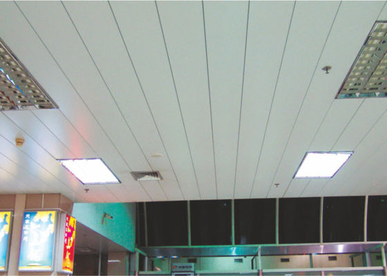 custom C - shaped Closed Aluminium Strip Ceiling Straight Edge For museum / opera house
