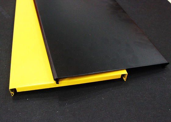 Unperforated Straight Edge Decorative Drop Ceiling Aluminium Strip , Width 100mm 150mm