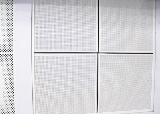 Lay In Perforated Metal False Ceiling Aluminum Suspended Ceiling Panel with T / Tee Bar Ceiling