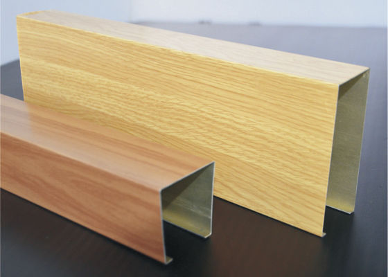 commercial U - aluminum Profile Screen Ceiling / Ceiling Ties Drop Ceiling for Station