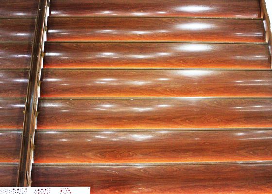 Automatic Wooden Aluminum Sun Shade System Oval Elliptic For large span steel structure