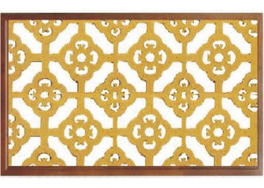 Artistic Aluminum Wall Panel / Custom Art Flowers Carved Decoration Ceiling tiles