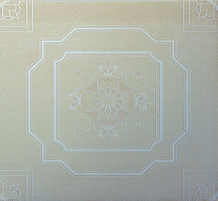 Pressed Textured Aluminum Ceiling Artistic , Embossed False Ceiling Tiles for Restaurant