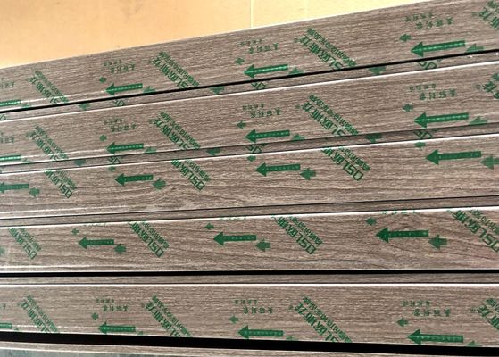 Roller Coated Wood Color Aluminum Baffle Ceiling For Shopping Mall 12 Years Warranty