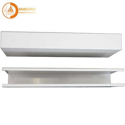 Decorative Commercial Metal Strip Aluminium / Aluminium Baffle Ceiling Panels 35mm Width 150mm Height