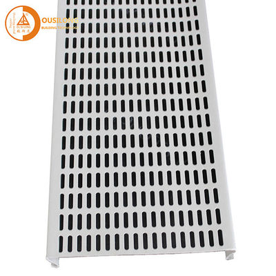 Outdoor Windproof Aluminium / Aluminum Strip Ceiling Commercial Perforated S Shape False Ceiling Panel