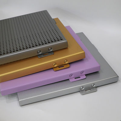 600x600 Suspended Metal Aluminum Wall Panels Project Weather Resistance