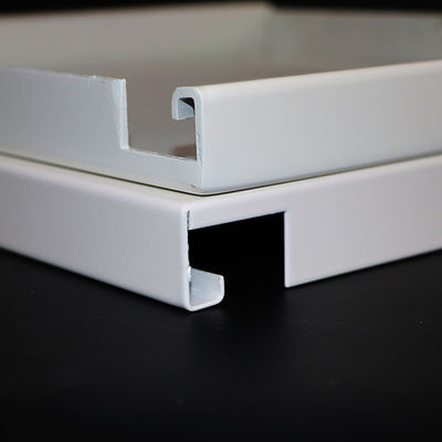 Aluminum Interior Grid Dropped Suspended Metal Ceiling Straight Edge Profile