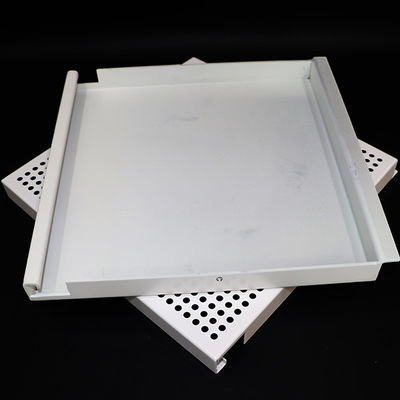 Aluminum Interior Grid Dropped Suspended Metal Ceiling Straight Edge Profile