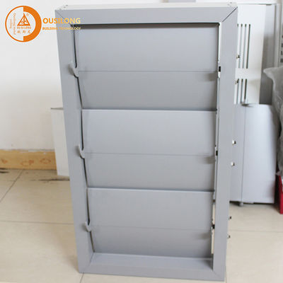 White Wall Decorative 84R Aluminum Sun Shade System Corrosion Resistance