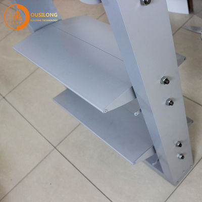 White Wall Decorative 84R Aluminum Sun Shade System Corrosion Resistance