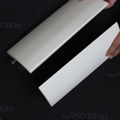 White Customized Decorative Aluminium Panel Sheet Curved Shape 1.5mm 2.0mm Thickness