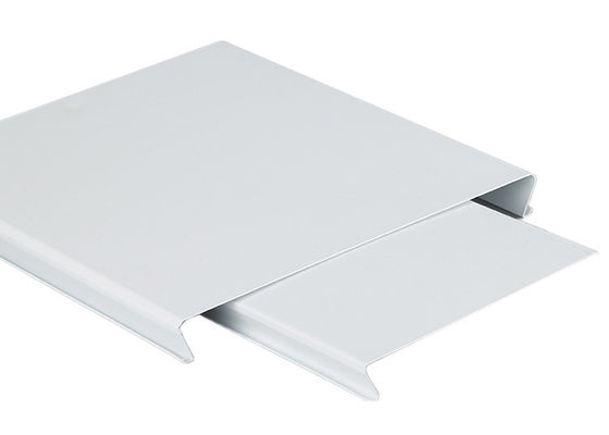 Building Decorated Suspended Aluminium Strip Ceiling , Interior Metal False Architectural Panel