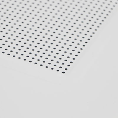 Perforated Metal Lay In Ceiling Tiles White Aluminum Suspended 800mm*800mm