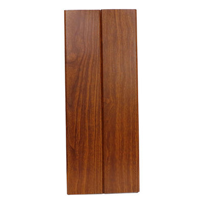 Wood Color Aluminium Strip Ceiling / Aluminium False Ceiling Windproof