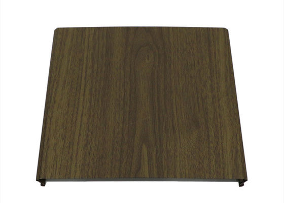 Thin Strip Commercial Acoustic Ceiling Tiles C Shape Bark Color Straight Edge