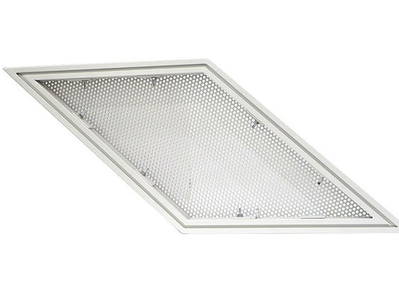 Perforated Metal Aluminum Curtain Wall Panel Prismatic Shape Exterior PVDF Spray Painting