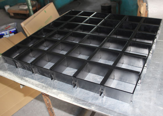 Installed with Frame Grid Square Metal Grid Ceiling For indoor decoration