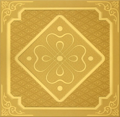 Luxury Interior Artistic Ceiling / Bathroom Suspended Ceiling Tiles 300mm x 300mm