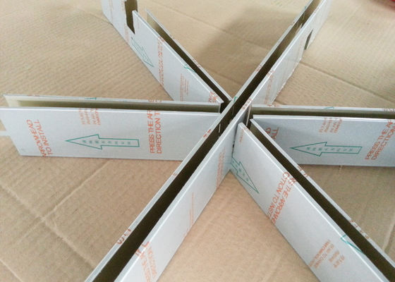 Aluminium Suspended Commercial Ceiling Tiles / Architectural Ceiling Tegular