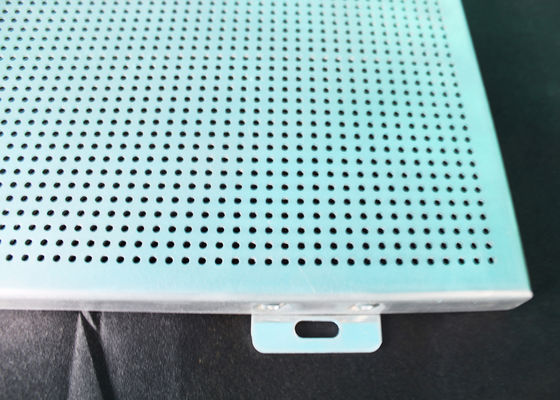 Acoustical Aluminum Wall Panels / Commercial Perforated Metal Ceiling Panel Tiles
