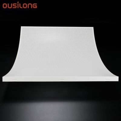 1.2mm Metal Curved Snap In Cloud Ceiling For Office